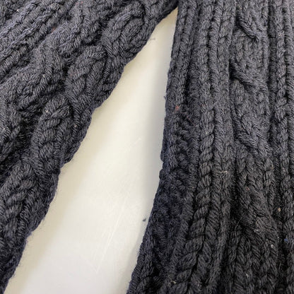 【中古品】【メンズ】 PRADA SPORT プラダ スポーツ TURTLE NECK WOOL CABLE KNIT タートル ネック ウール ケーブル ニット トップス 141-260906-kh-01-izu サイズ：50 カラー：ブラック 万代Net店