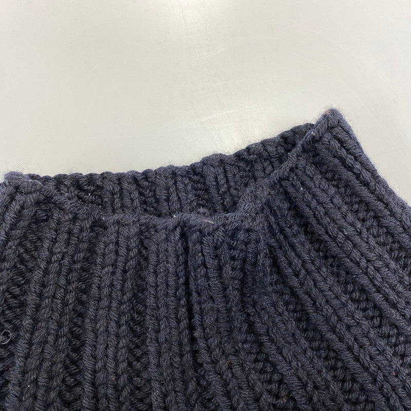 【中古品】【メンズ】 PRADA SPORT プラダ スポーツ TURTLE NECK WOOL CABLE KNIT タートル ネック ウール ケーブル ニット トップス 141-260906-kh-01-izu サイズ：50 カラー：ブラック 万代Net店