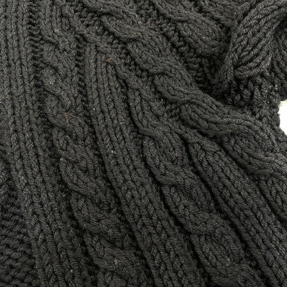 【中古品】【メンズ】 PRADA SPORT プラダ スポーツ TURTLE NECK WOOL CABLE KNIT タートル ネック ウール ケーブル ニット トップス 141-260906-kh-01-izu サイズ：50 カラー：ブラック 万代Net店