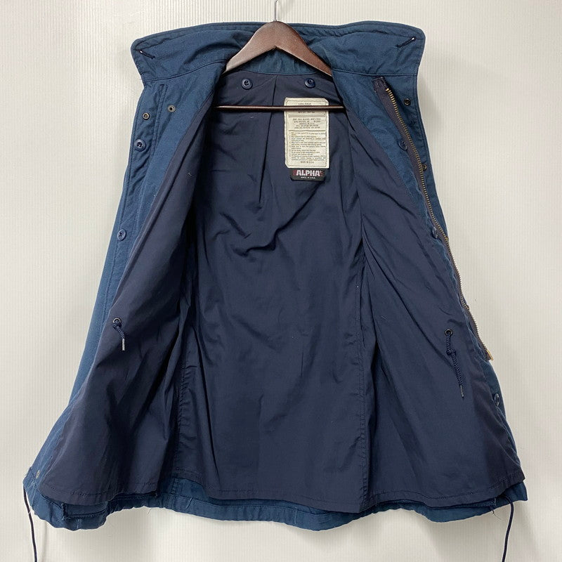 【中古品】【メンズ】 ALPHA INDUSTRIES アルファインダストリーズ 8415-01-099-7827 旧タグ USA製 FIELD JACKET フィールド ジャケット アウター 146-260906-kh-04-izu サイズ：X-SMALL-REGULAR カラー：ネイビー 万代Net店