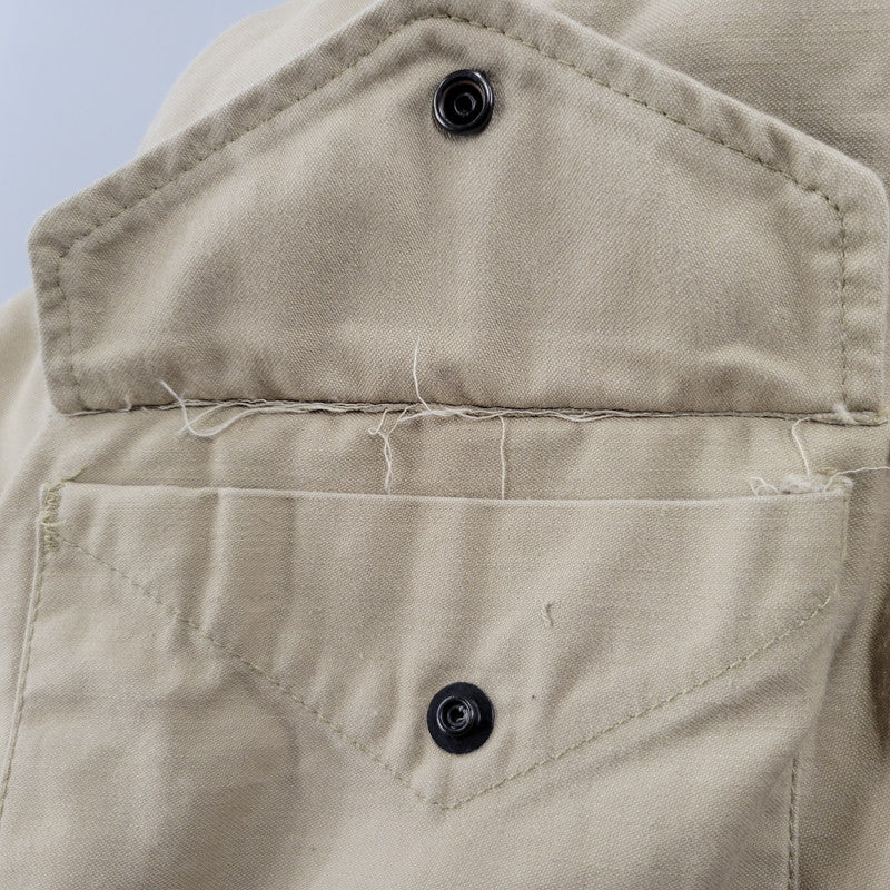 【現状渡し品】【メンズ】 ALPHA INDUSTRIES アルファインダストリーズ 8415-01-099-7827 旧タグ USA製 FIELD JACKET フィールド ジャケット アウター 146-260908-yn-07-izu サイズ：X-SMALL-REGULAR カラー：ベージュ 万代Net店