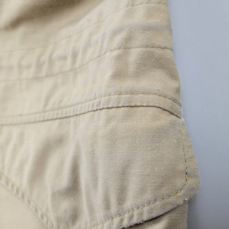 【現状渡し品】【メンズ】 ALPHA INDUSTRIES アルファインダストリーズ 8415-01-099-7827 旧タグ USA製 FIELD JACKET フィールド ジャケット アウター 146-260908-yn-07-izu サイズ：X-SMALL-REGULAR カラー：ベージュ 万代Net店
