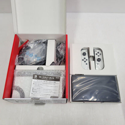 【中古美品】 【未使用】【ゲーム】Nintendo Switch (有機ELモデル) Joy-Con(L)/(R) ホワイト HEG-S-KAAAA(JPN) 任天堂 ニンテンドースイッチ 本体 034-260914-as-12-izu 万代Net店