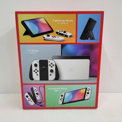 【中古美品】 【未使用】【ゲーム】Nintendo Switch (有機ELモデル) Joy-Con(L)/(R) ホワイト HEG-S-KAAAA(JPN) 任天堂 ニンテンドースイッチ 本体 034-260914-as-12-izu 万代Net店