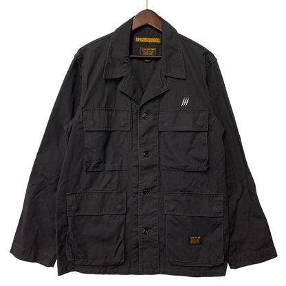 【中古品】【メンズ】 NEIGHBORHOOD ネイバーフッド 191SPNH-SHM MIL-BDU C-SHIRT . LS ロングスリーブ シャツ トップス 142-260917-kh-01-izu サイズ：M カラー：ブラック 万代Net店