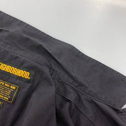 【中古品】【メンズ】 NEIGHBORHOOD ネイバーフッド 191SPNH-SHM MIL-BDU C-SHIRT . LS ロングスリーブ シャツ トップス 142-260917-kh-01-izu サイズ：M カラー：ブラック 万代Net店
