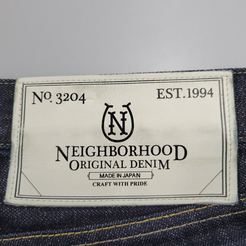 【中古品】【メンズ】 NEIGHBORHOOD ネイバーフッド 162DCNH-PTM03 RIGID.NARROW 14OZ-PT リジッド ディープ ナロー デニム パンツ 153-260908-yn-04-izu サイズ：MEDIUM カラー：インディゴ 万代Net店