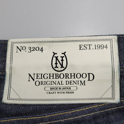 【中古品】【メンズ】 NEIGHBORHOOD ネイバーフッド 162DCNH-PTM03 RIGID.NARROW 14OZ-PT リジッド ディープ ナロー デニム パンツ 153-260908-yn-04-izu サイズ：MEDIUM カラー：インディゴ 万代Net店