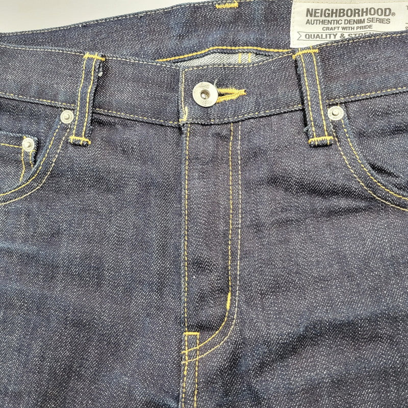【中古品】【メンズ】 NEIGHBORHOOD ネイバーフッド 162DCNH-PTM03 RIGID.NARROW 14OZ-PT リジッド ディープ ナロー デニム パンツ 153-260908-yn-04-izu サイズ：MEDIUM カラー：インディゴ 万代Net店