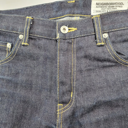 【中古品】【メンズ】 NEIGHBORHOOD ネイバーフッド 162DCNH-PTM03 RIGID.NARROW 14OZ-PT リジッド ディープ ナロー デニム パンツ 153-260908-yn-04-izu サイズ：MEDIUM カラー：インディゴ 万代Net店