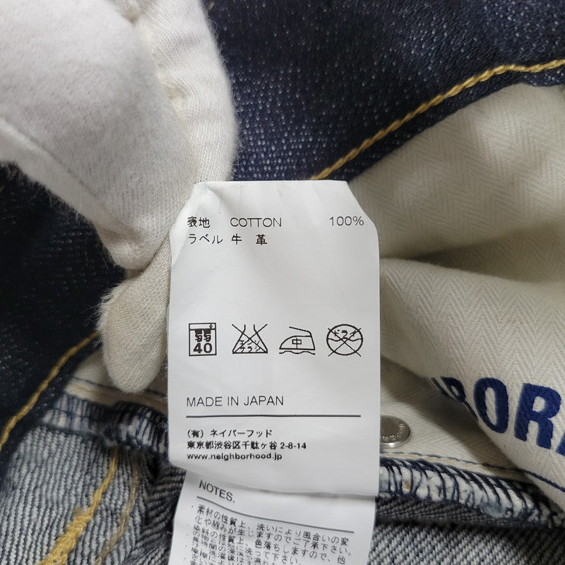 【中古品】【メンズ】 NEIGHBORHOOD ネイバーフッド 162DCNH-PTM03 RIGID.NARROW 14OZ-PT リジッド ディープ ナロー デニム パンツ 153-260908-yn-04-izu サイズ：MEDIUM カラー：インディゴ 万代Net店