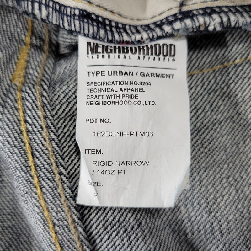 【中古品】【メンズ】 NEIGHBORHOOD ネイバーフッド 162DCNH-PTM03 RIGID.NARROW 14OZ-PT リジッド ディープ ナロー デニム パンツ 153-260908-yn-04-izu サイズ：MEDIUM カラー：インディゴ 万代Net店