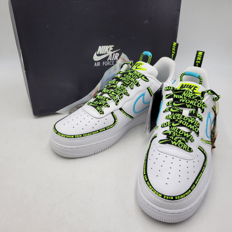 【中古美品】【メンズ】 NIKE ナイキ AIR FORCE 1 ’07 PRM WW CK7213-100 エア フォース 1 ’07 プレミアム WW スニーカー 靴 160-260909-as-24-izu サイズ：28.5cm カラー：WHITE/WHITE-BLUE FURY-BLACK 万代Net店
