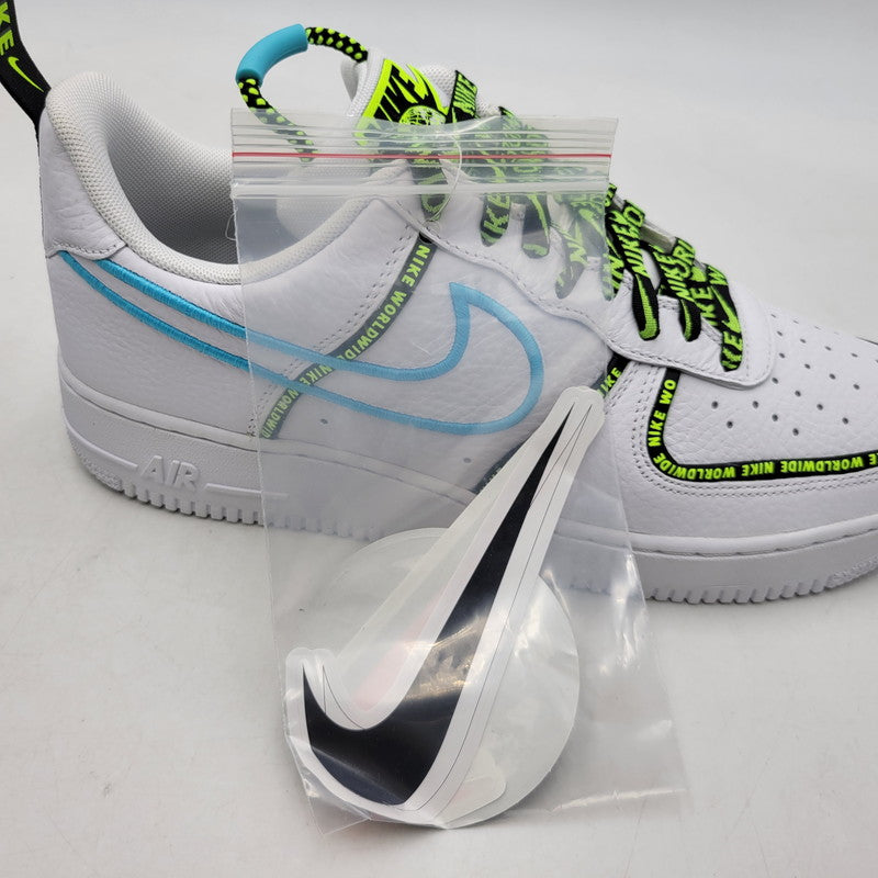 【中古美品】【メンズ】 NIKE ナイキ AIR FORCE 1 ’07 PRM WW CK7213-100 エア フォース 1 ’07 プレミアム WW スニーカー 靴 160-260909-as-24-izu サイズ：28.5cm カラー：WHITE/WHITE-BLUE FURY-BLACK 万代Net店