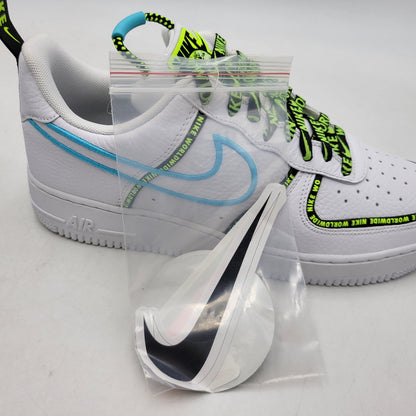 【中古美品】【メンズ】 NIKE ナイキ AIR FORCE 1 ’07 PRM WW CK7213-100 エア フォース 1 ’07 プレミアム WW スニーカー 靴 160-260909-as-24-izu サイズ：28.5cm カラー：WHITE/WHITE-BLUE FURY-BLACK 万代Net店