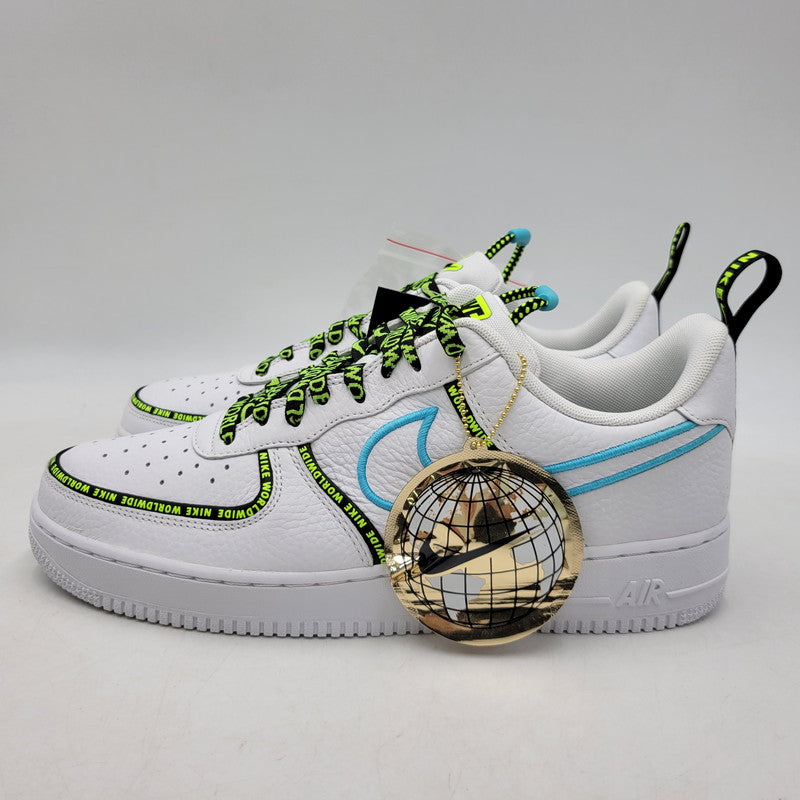 【中古美品】【メンズ】 NIKE ナイキ AIR FORCE 1 ’07 PRM WW CK7213-100 エア フォース 1 ’07 プレミアム WW スニーカー 靴 160-260909-as-24-izu サイズ：28.5cm カラー：WHITE/WHITE-BLUE FURY-BLACK 万代Net店