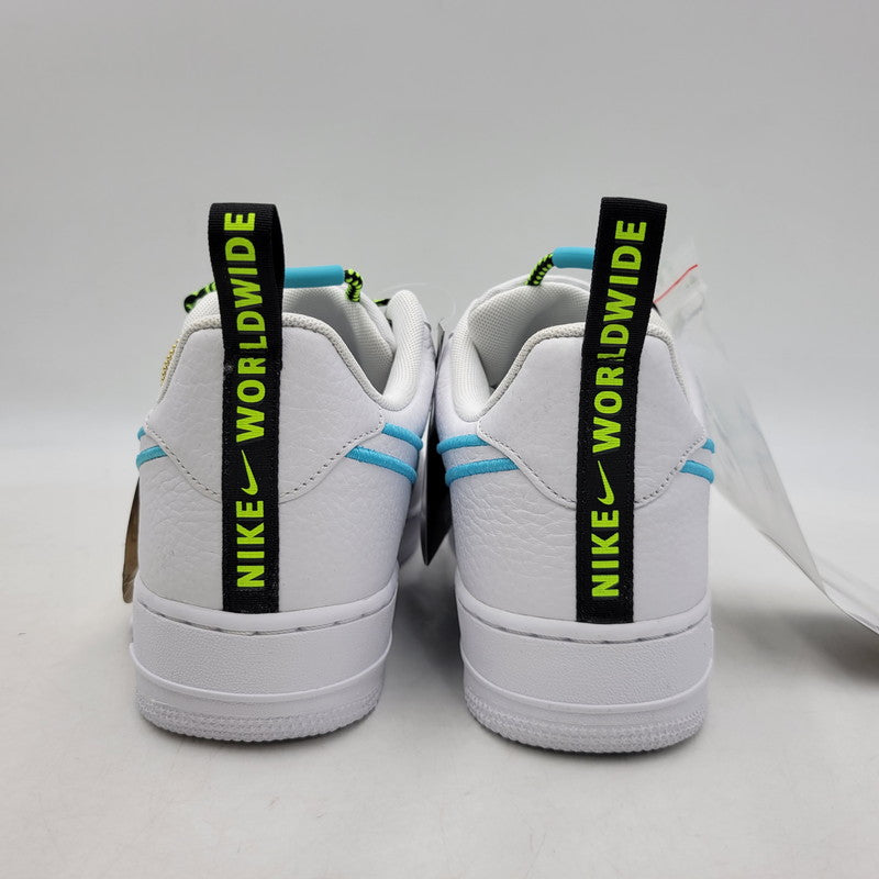 【中古美品】【メンズ】 NIKE ナイキ AIR FORCE 1 ’07 PRM WW CK7213-100 エア フォース 1 ’07 プレミアム WW スニーカー 靴 160-260909-as-24-izu サイズ：28.5cm カラー：WHITE/WHITE-BLUE FURY-BLACK 万代Net店