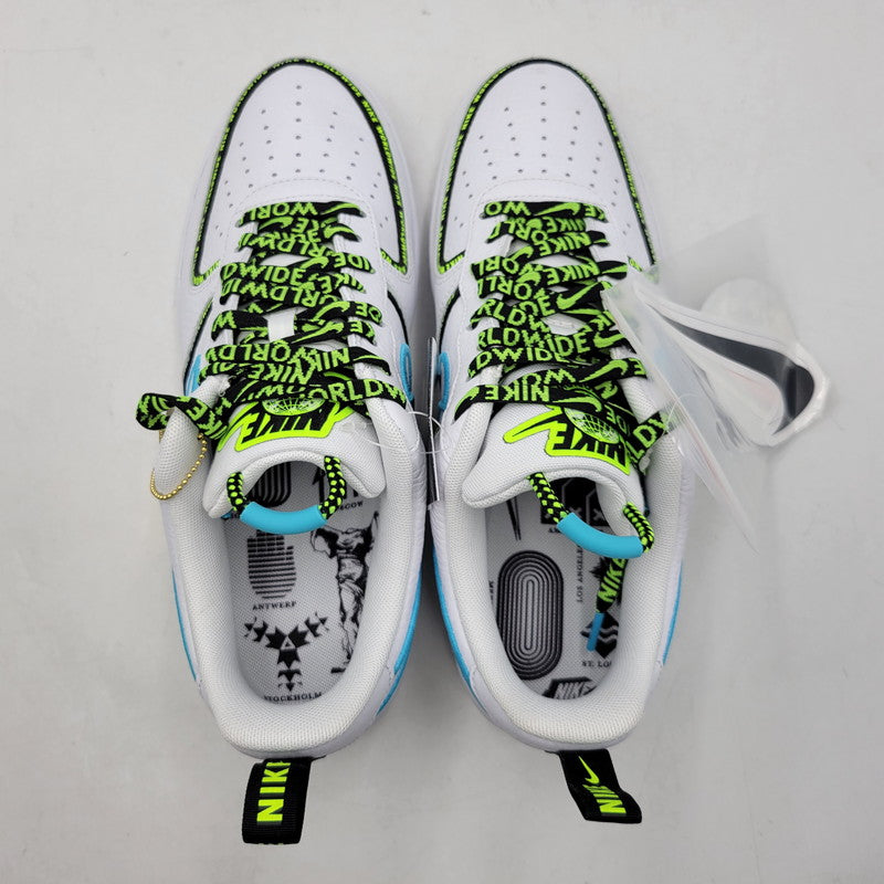 【中古美品】【メンズ】 NIKE ナイキ AIR FORCE 1 ’07 PRM WW CK7213-100 エア フォース 1 ’07 プレミアム WW スニーカー 靴 160-260909-as-24-izu サイズ：28.5cm カラー：WHITE/WHITE-BLUE FURY-BLACK 万代Net店