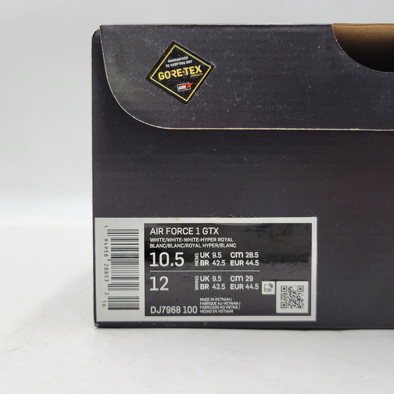 【中古品】【メンズ】 NIKE ナイキ AIR FORCE 1 GTX DJ7968-100 エア フォース1 ゴアテックス スニーカー 靴 160-260909-as-23-izu サイズ：28.5cm カラー：WHITE/WHITE-WHITE-HYPER ROYAL 万代Net店