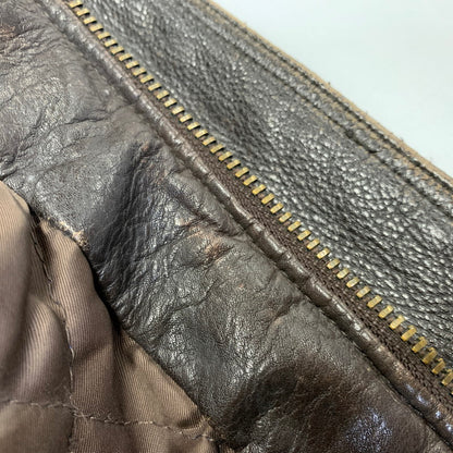 【現状渡し品】【メンズ】 LIBERTE リベルテ D-TH8119 韓国製 LEATHER JACKET レザー ジャケット アウター 146-260918-ya-21-izu サイズ：M カラー：ダークブラウン 万代Net店