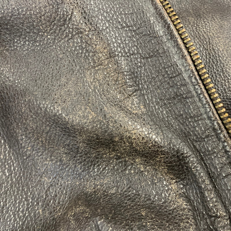 【現状渡し品】【メンズ】 LIBERTE リベルテ D-TH8119 韓国製 LEATHER JACKET レザー ジャケット アウター 146-260918-ya-21-izu サイズ：M カラー：ダークブラウン 万代Net店