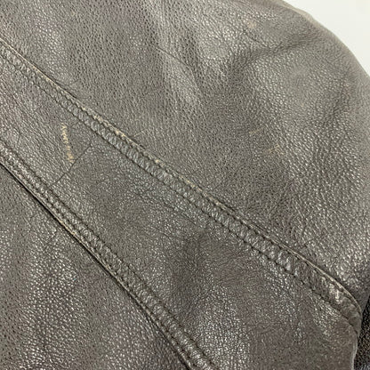 【現状渡し品】【メンズ】 LIBERTE リベルテ D-TH8119 韓国製 LEATHER JACKET レザー ジャケット アウター 146-260918-ya-21-izu サイズ：M カラー：ダークブラウン 万代Net店