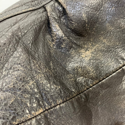 【現状渡し品】【メンズ】 LIBERTE リベルテ D-TH8119 韓国製 LEATHER JACKET レザー ジャケット アウター 146-260918-ya-21-izu サイズ：M カラー：ダークブラウン 万代Net店