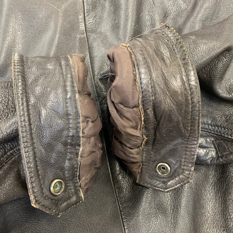 【現状渡し品】【メンズ】 LIBERTE リベルテ D-TH8119 韓国製 LEATHER JACKET レザー ジャケット アウター 146-260918-ya-21-izu サイズ：M カラー：ダークブラウン 万代Net店