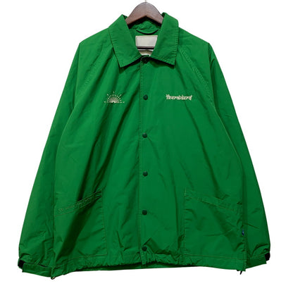 【中古品】【メンズ】 LIBERAIDERS リベレイダーズ 710092201 LOGO COACH JACKET ロゴ コーチ ジャケット アウター 142-260918-ya-24-izu サイズ：L カラー：グリーン 万代Net店