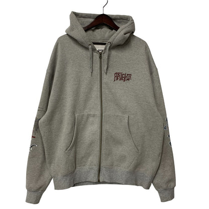 【中古品】【メンズ】 HAIGHT ヘイト × SCRIBE TATTOO スクライブタトゥー ZIP HOODIE ジップ フーディー パーカー トップス 142-260917-kh-02-izu サイズ：L カラー：グレー 万代Net店