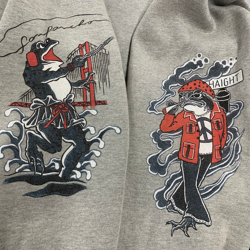 【中古品】【メンズ】 HAIGHT ヘイト × SCRIBE TATTOO スクライブタトゥー ZIP HOODIE ジップ フーディー パーカー トップス 142-260917-kh-02-izu サイズ：L カラー：グレー 万代Net店