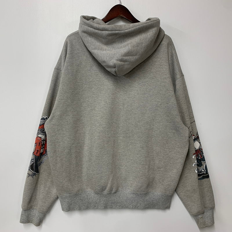 【中古品】【メンズ】 HAIGHT ヘイト × SCRIBE TATTOO スクライブタトゥー ZIP HOODIE ジップ フーディー パーカー トップス 142-260917-kh-02-izu サイズ：L カラー：グレー 万代Net店
