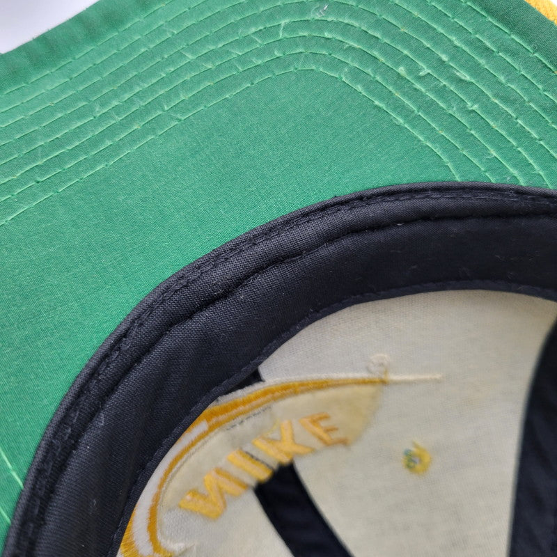 【中古品】【メンズ/レディース】 NIKE ナイキ LOGO CAP ロゴキャップ 帽子 185-260909-as-10-izu サイズ：F カラー：ネイビー×イエロー 万代Net店