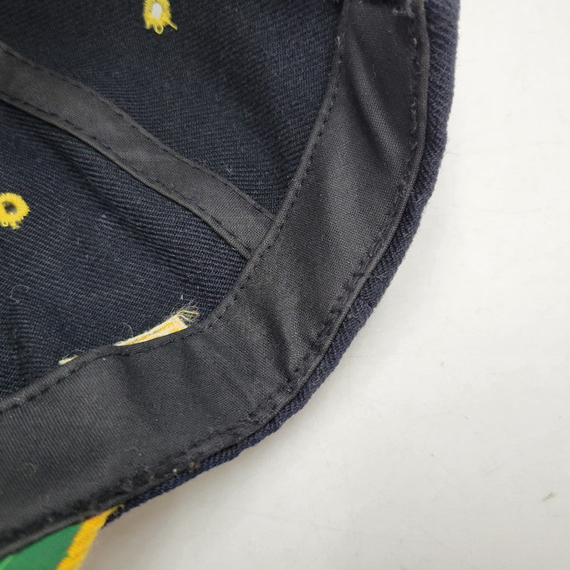 【中古品】【メンズ/レディース】 NIKE ナイキ LOGO CAP ロゴキャップ 帽子 185-260909-as-10-izu サイズ：F カラー：ネイビー×イエロー 万代Net店