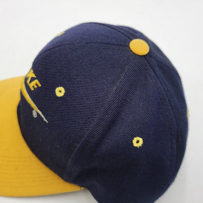 【中古品】【メンズ/レディース】 NIKE ナイキ LOGO CAP ロゴキャップ 帽子 185-260909-as-10-izu サイズ：F カラー：ネイビー×イエロー 万代Net店