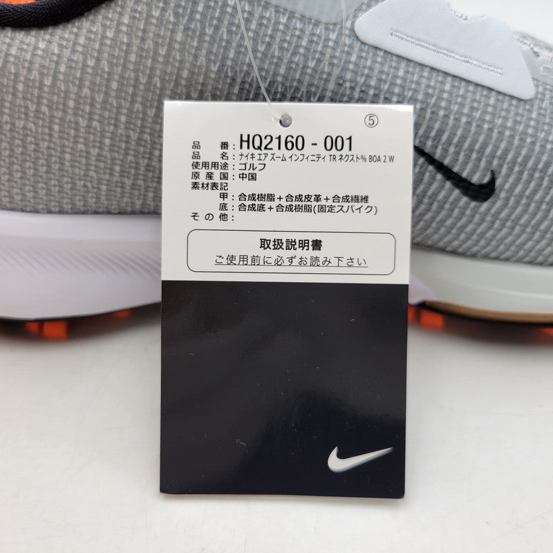 【中古美品】【メンズ】 NIKE ナイキ AR ZM INFNTY TR NXT％ BOA 2 W HQ2160-001 エア ズーム インフィニティ ツアー ネクスト％ ボア2 スニーカー 靴 160-260909-as-25-izu サイズ：28cm カラー：PURE PLATINUM/SAFETY ORANGE 万代Net店