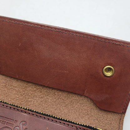 【中古品】【メンズ/レディース】 MANIFOLD マニフォールド LEATHER WALLET レザー ウォレット 長財布 200-260909-as-06-izu カラー：ブラウン 万代Net店