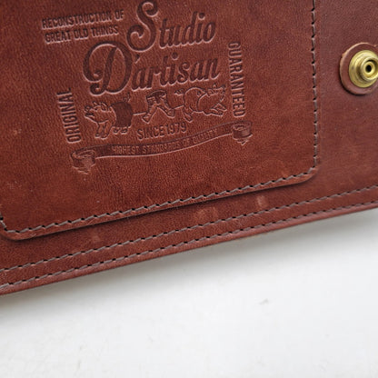 【中古品】【メンズ/レディース】 MANIFOLD マニフォールド LEATHER WALLET レザー ウォレット 長財布 200-260909-as-06-izu カラー：ブラウン 万代Net店