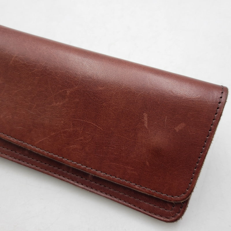 【中古品】【メンズ/レディース】 MANIFOLD マニフォールド LEATHER WALLET レザー ウォレット 長財布 200-260909-as-06-izu カラー：ブラウン 万代Net店
