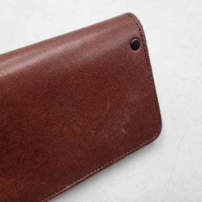 【中古品】【メンズ/レディース】 MANIFOLD マニフォールド LEATHER WALLET レザー ウォレット 長財布 200-260909-as-06-izu カラー：ブラウン 万代Net店