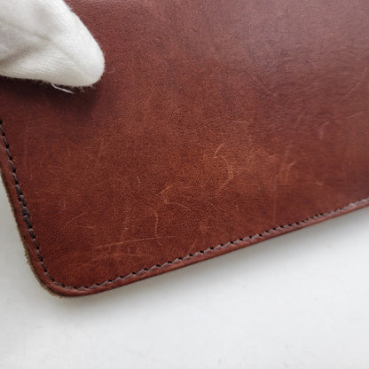 【中古品】【メンズ/レディース】 MANIFOLD マニフォールド LEATHER WALLET レザー ウォレット 長財布 200-260909-as-06-izu カラー：ブラウン 万代Net店