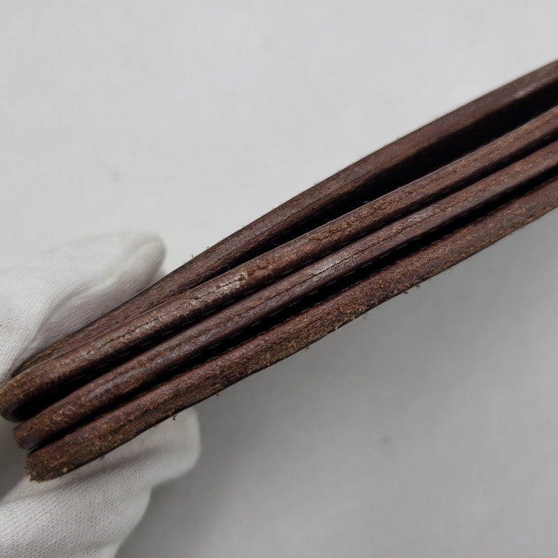 【中古品】【メンズ/レディース】 MANIFOLD マニフォールド LEATHER WALLET レザー ウォレット 長財布 200-260909-as-06-izu カラー：ブラウン 万代Net店