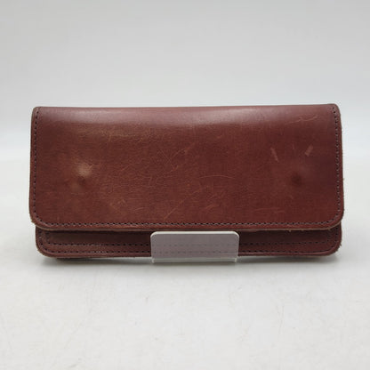 【中古品】【メンズ/レディース】 MANIFOLD マニフォールド LEATHER WALLET レザー ウォレット 長財布 200-260909-as-06-izu カラー：ブラウン 万代Net店