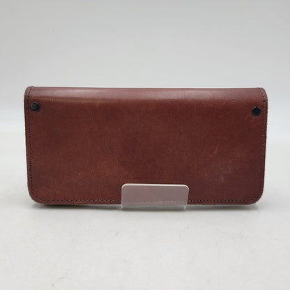 【中古品】【メンズ/レディース】 MANIFOLD マニフォールド LEATHER WALLET レザー ウォレット 長財布 200-260909-as-06-izu カラー：ブラウン 万代Net店