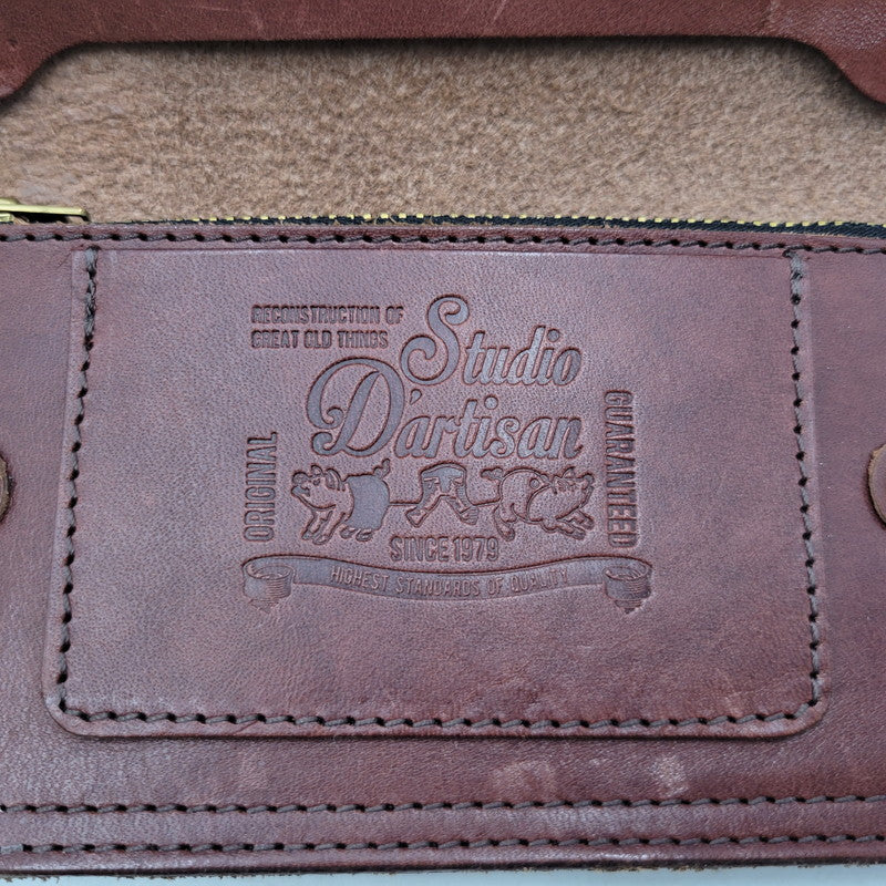 【中古品】【メンズ/レディース】 MANIFOLD マニフォールド LEATHER WALLET レザー ウォレット 長財布 200-260909-as-06-izu カラー：ブラウン 万代Net店