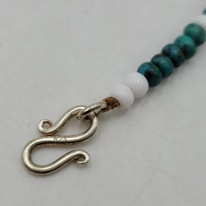 【中古品】【メンズ/レディース】 Pherrow's フェローズ × PEACE ピース TURQUOISE BRACELET ターコイズ ブレスレット アクセサリー 192-260909-as-07-izu カラー：ターコイズ×ホワイト 万代Net店