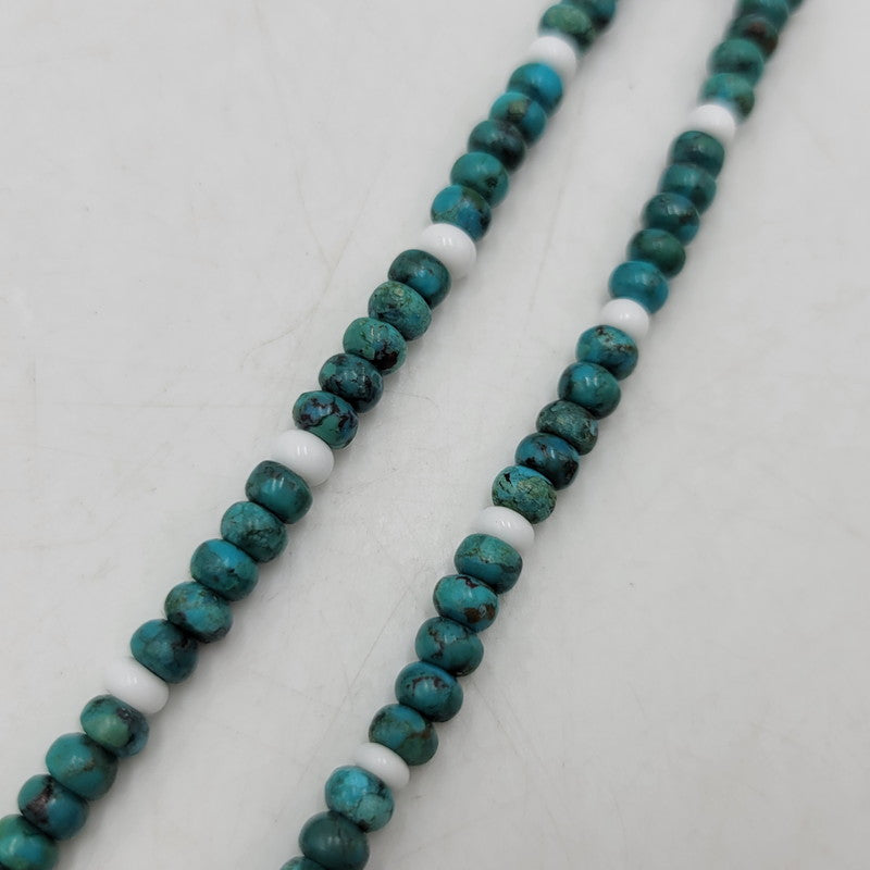 【中古品】【メンズ/レディース】 Pherrow's フェローズ × PEACE ピース TURQUOISE BRACELET ターコイズ ブレスレット アクセサリー 192-260909-as-07-izu カラー：ターコイズ×ホワイト 万代Net店