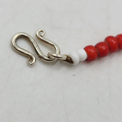【中古品】【メンズ/レディース】 Pherrow's フェローズ × PEACE ピース BRACELET ブレスレット アクセサリー 192-260909-as-08-izu カラー：レッド×ホワイト 万代Net店