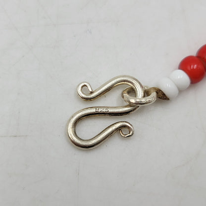 【中古品】【メンズ/レディース】 Pherrow's フェローズ × PEACE ピース BRACELET ブレスレット アクセサリー 192-260909-as-08-izu カラー：レッド×ホワイト 万代Net店