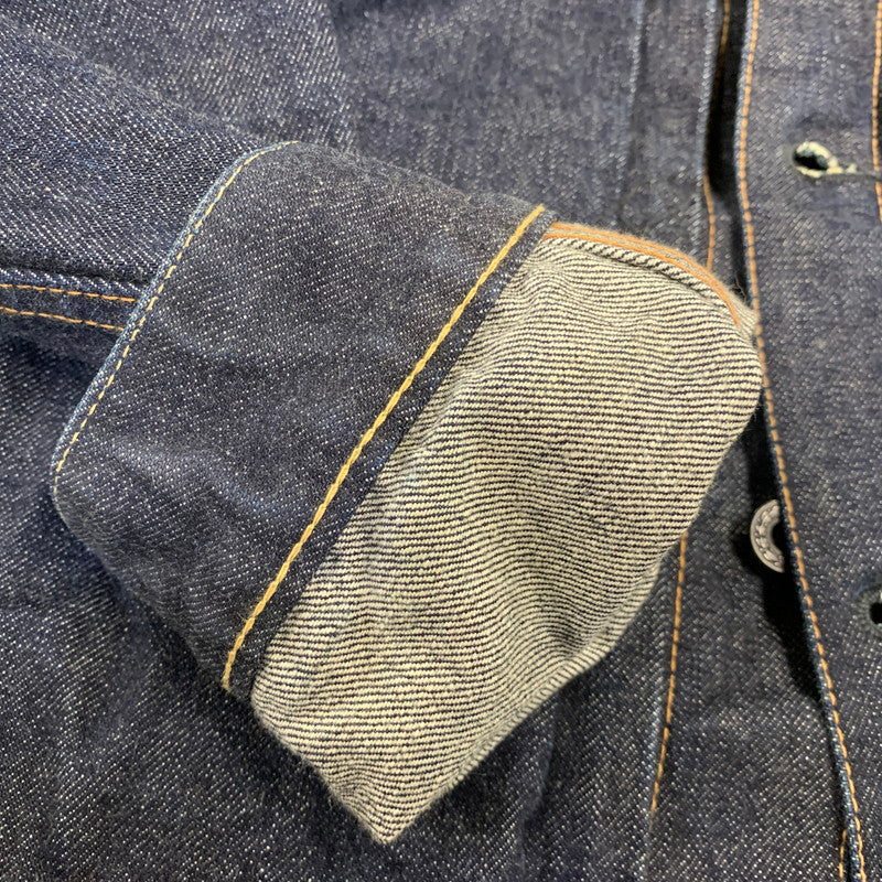 【中古品】【メンズ】 BLACK SIGN ブラックサイン 1ST DENIM JACKET デニム ジャケット アウター 140-260907-kh-05-izu サイズ：44 カラー：インディゴ 万代Net店